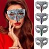 Rhinestones Masquerade Mask Half Face Mask Halloween Party Mask Masquerade Eye Mask For Men Women Masquerade Cosplay