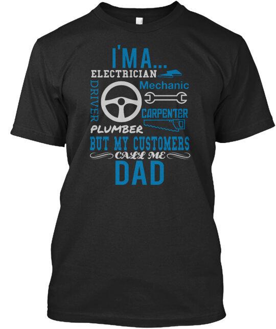 Dad s Many Jobs T-Shirt Made in the USA Size S to 5XL Unisex T-Shirt S