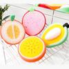 Fruit-Themed Thickened Sponge Scourer for Powerful Stain Removal and Degreasing.