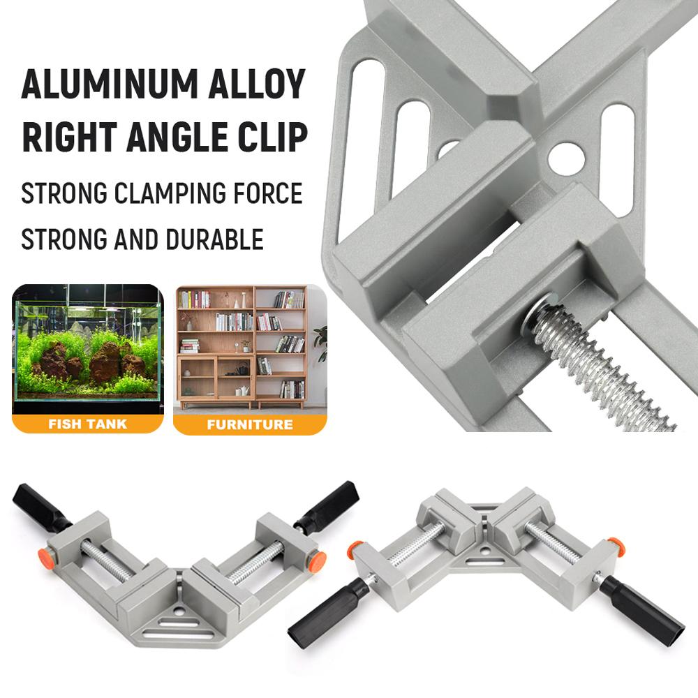 90 Degree Clip Welding Woodworking Right Angle Clamp Photo Frame Corner Clip Woodworking Vise Workbenches Aluminum Alloy Clip