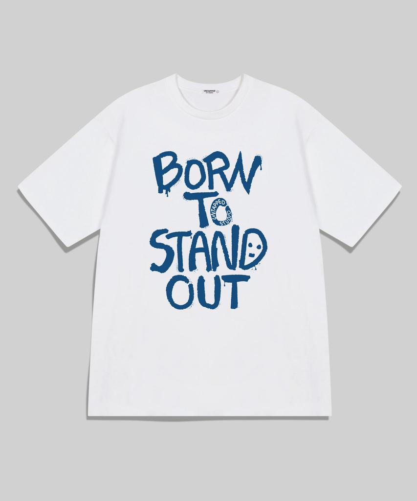 UNTAPPED STUDIO Born To Stand Out Oversized Short Sleeve T-Shirt 4 Colors