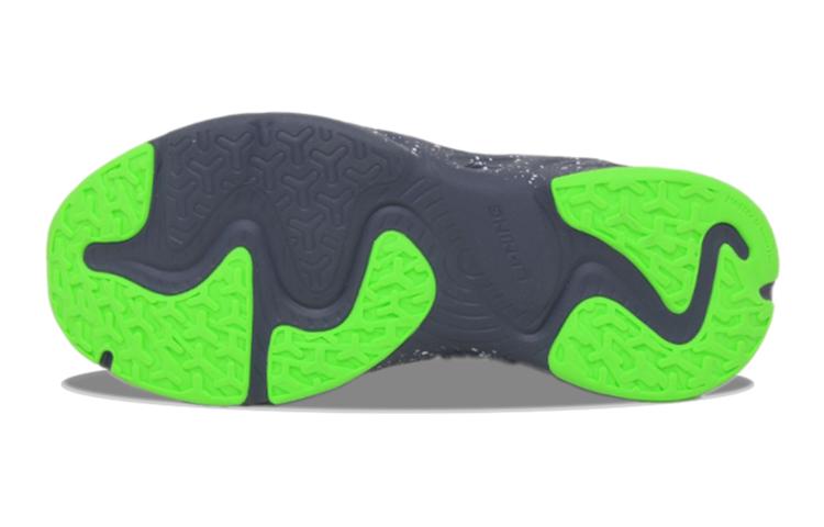 Li Ning YOUNG Slip Resistant Cushioning Abrasion Resistant Lightweight Casual Shoes Black Gray Green Teenagers YKCS120-11