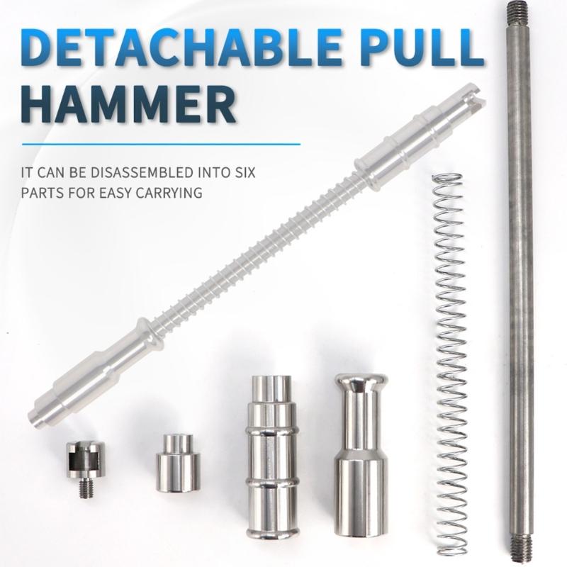 Detachable Car Dents Repair Tool Stainless Spring Loaded Hammer Universal Pit Remover Auto Body Dents Repair Puller