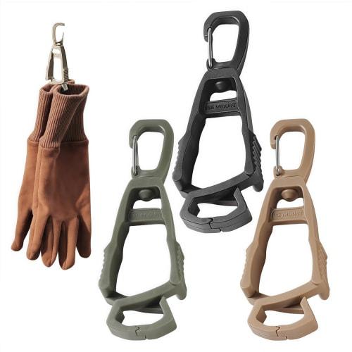 

Set of 3 Glove Holders with Glove Clips, Made of High-Strength Plastic with Non-Slip Design, Opens Up to 1cm Wide, Ideal for Hiking, Golf, Fishing, Cy
