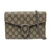 [Pre-Owned] Dionysus Tiger Head Buckle Logo Beige Lining GG High-Quality Synthetic Canvas WOC Wallet Crossbody Shoulder Bag - Excellent #7PDQ7K