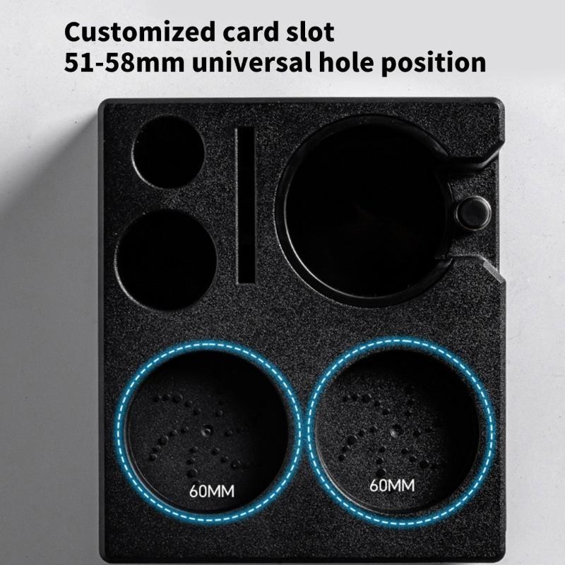 Coffee Tamper Station Coffee Portafilter Holder Tamping Station Coffee Portafilter Organizers ABS Texture for Coffee China Mainland