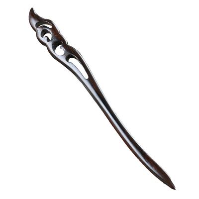 Bâton à cheveux Baguette Ébène Pince latérale Style chinois Coiffure de coiffage Épingle à chignon Décorations DIY Accessoires pour femmes Épingle à cheveux