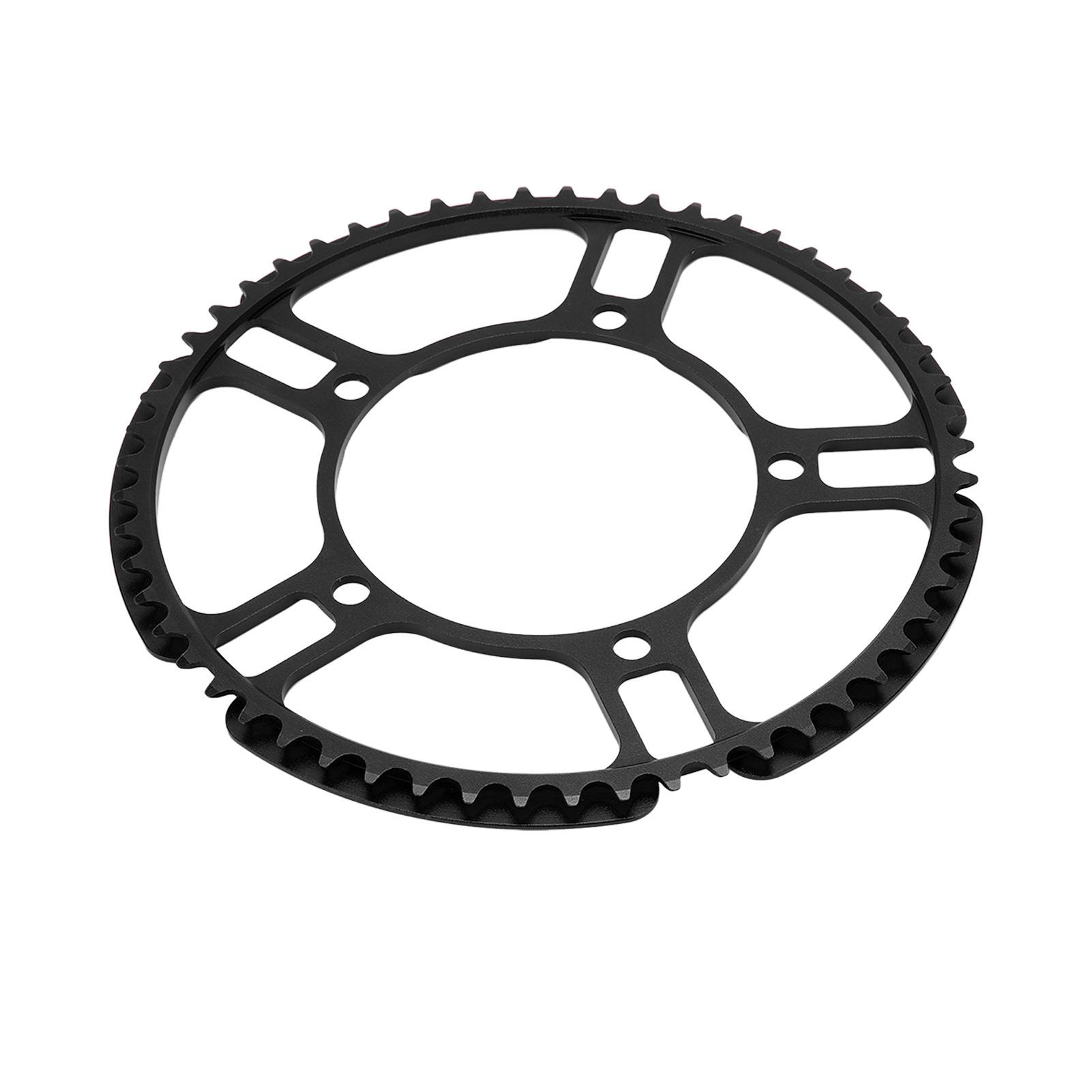 Lp Litepro Five Hole Petal Crankset 130BCD Folding Bicycle Crankset 56T Bike Single Crankset Tooth PlateBlack