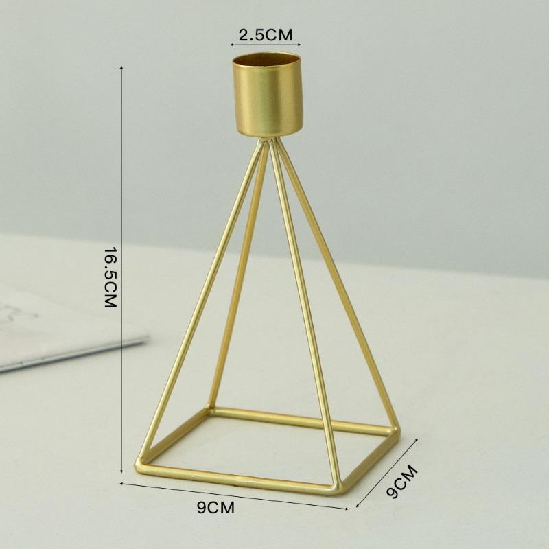 Iron Christmas Candlestick Living Room Ornament, Candlestick Romantic Decoration for Dining Table