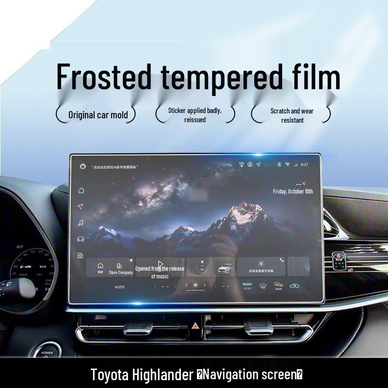 Tempered Screen Protector for Toyota Highlander 26-Model Navigation Dashboard