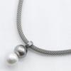 ANDY MULLER Pearl Necklace Silver metallic/Pearl 35.3g Women Used