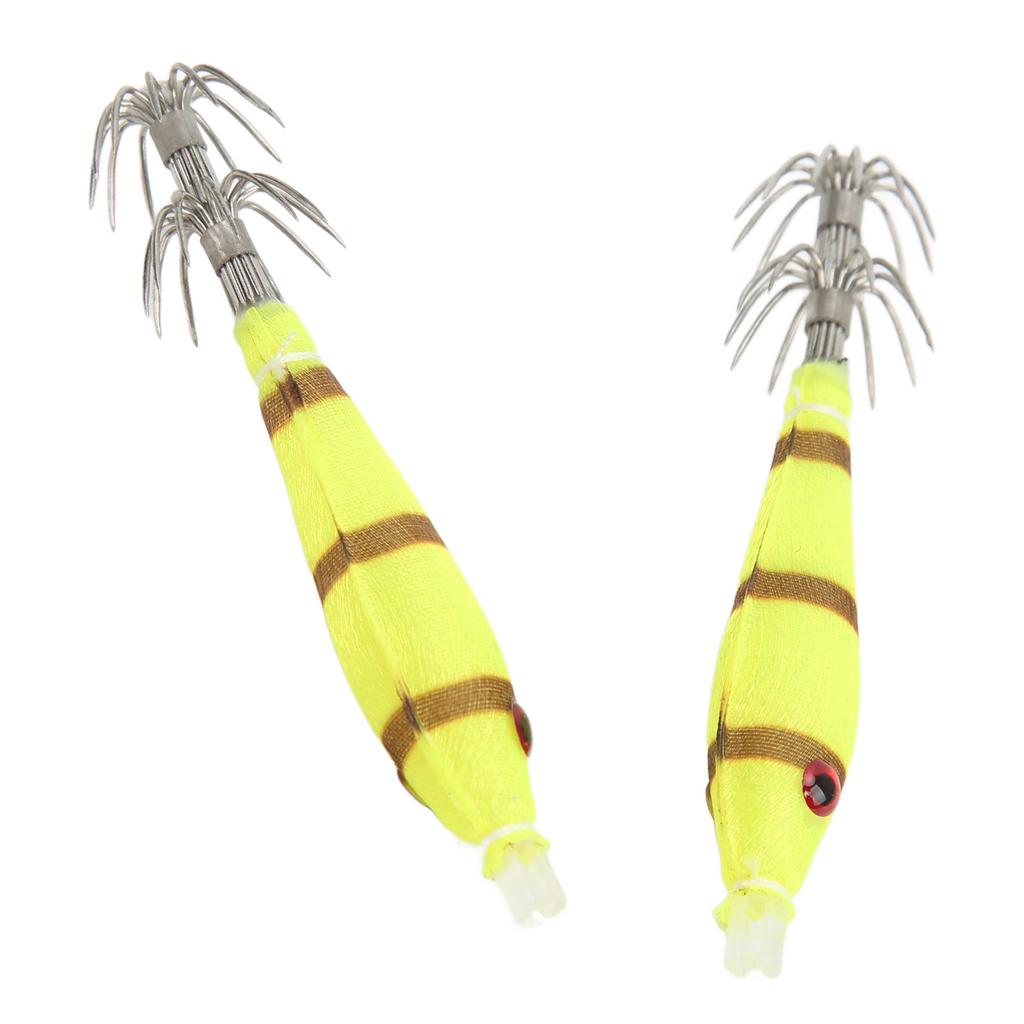 Squid Hook Intensive Luminous Stainless Steel Cuttlefish Jig Polishing Double Row Fishing Bait