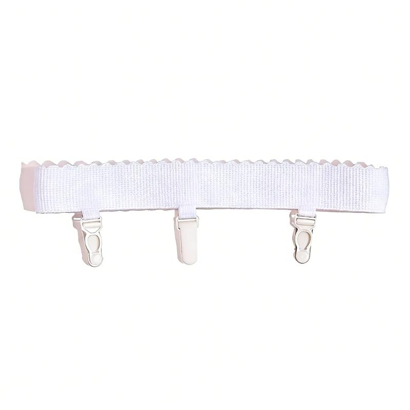 Womens Sexy Elastic Anti Slip Leg Harness Garter Belt Antiskid Thigh High Long Stockings Garter Suspenders with 3 Clip