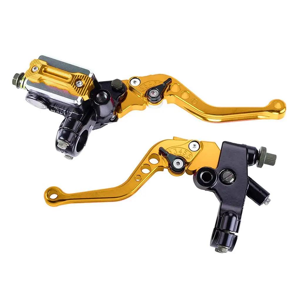 Brake Clutch Master Cylinder Levers For Motorcycle Brake Clutch Master Cylinder Levers Universal Aluminum Handlebar C2E3
