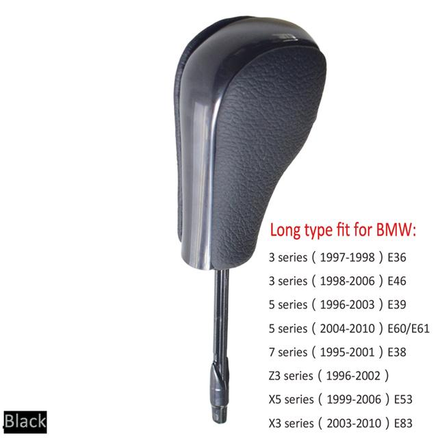 Mânere automate pentru cutia de viteze pentru mașină Buton schimbător de viteze Cap pârghie pentru BMW E39 E46 E53 E60 E61 E63 E64 E83 E81 E82 E87 E90 E91 E92
