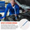15\" Multi-Purpose Adaptor Bar with Socket Ratchet Wrench Offset Extension and Car Repair Tools for DIY Metric Measurements