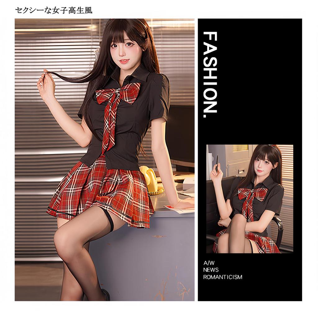 Sexy Sailor Uniform Cosplay Short Sleeve Uniform Cute High School Girl Style Idol Style Costume Perfect Fashion Item for Halloween and Events One Size