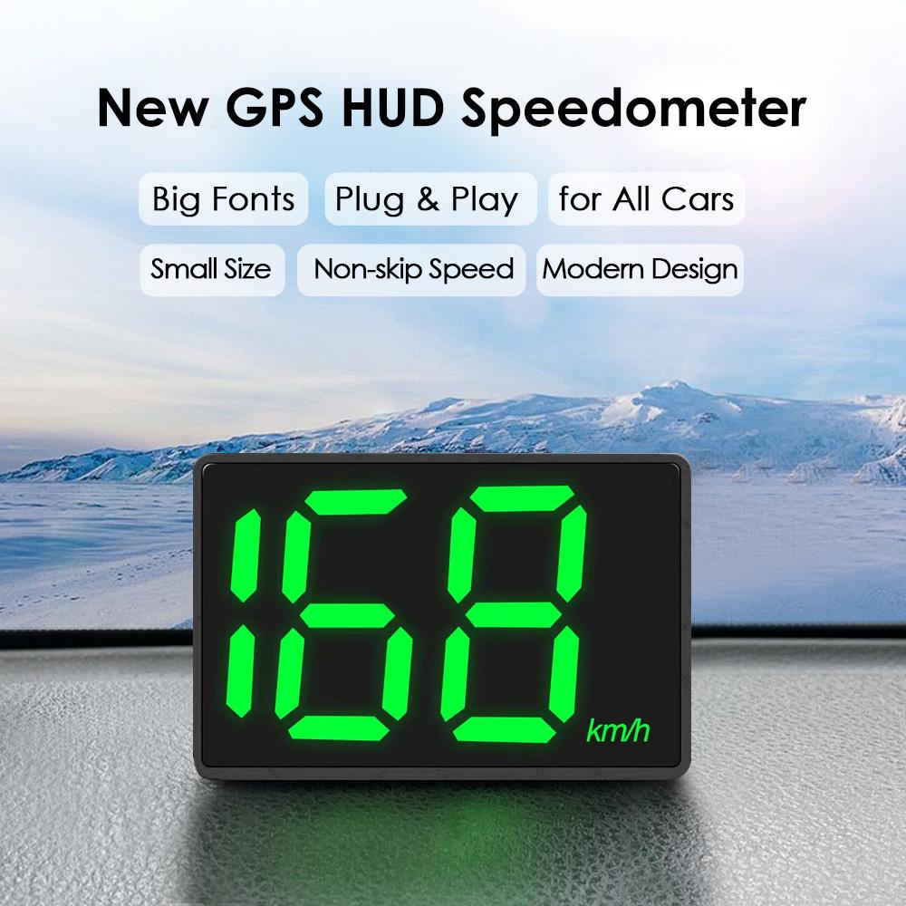 Universal Car GPS HUD Heads Up Display Car Speedometer Display Vehicle Speed Kilometers Miles Speedometer Small Size