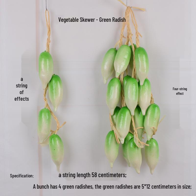 Farmhouse Hanging String Vegetables with Chili, Potato, Corn, Garlic & Peanut Model for Restaurant Courtyard Decor