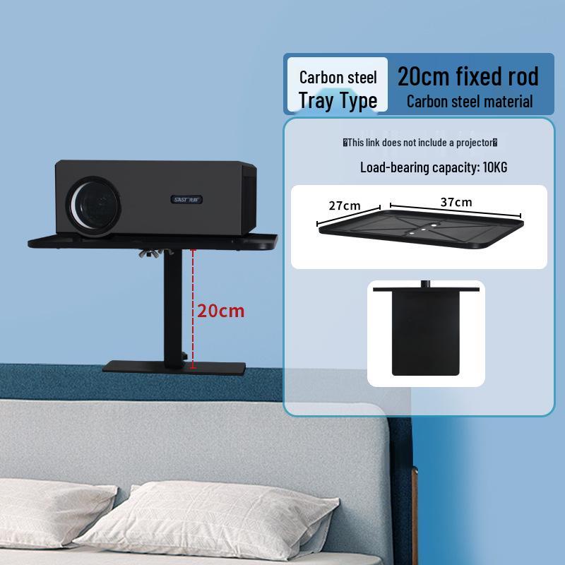 No-Drill Multi-Wall Projector Mount for Bedside, Sofa, or Home Use