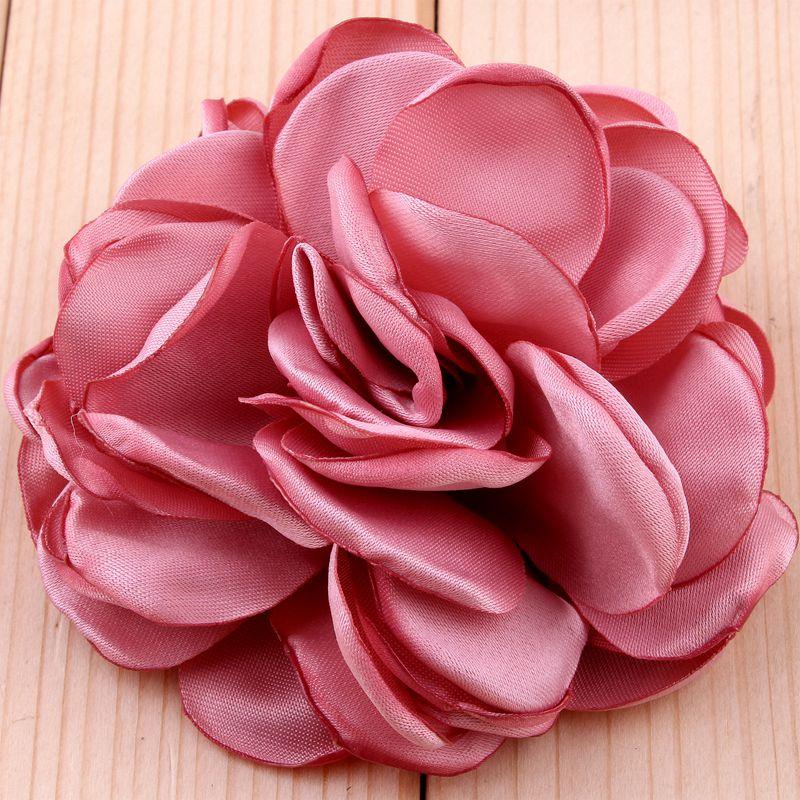 5pcs/lot 8CM 20 Colors Newborn Vintage Soft Artificial Fabric Flowers Bouquet For Wedding Bride Garland Home Flores Cloth Hat