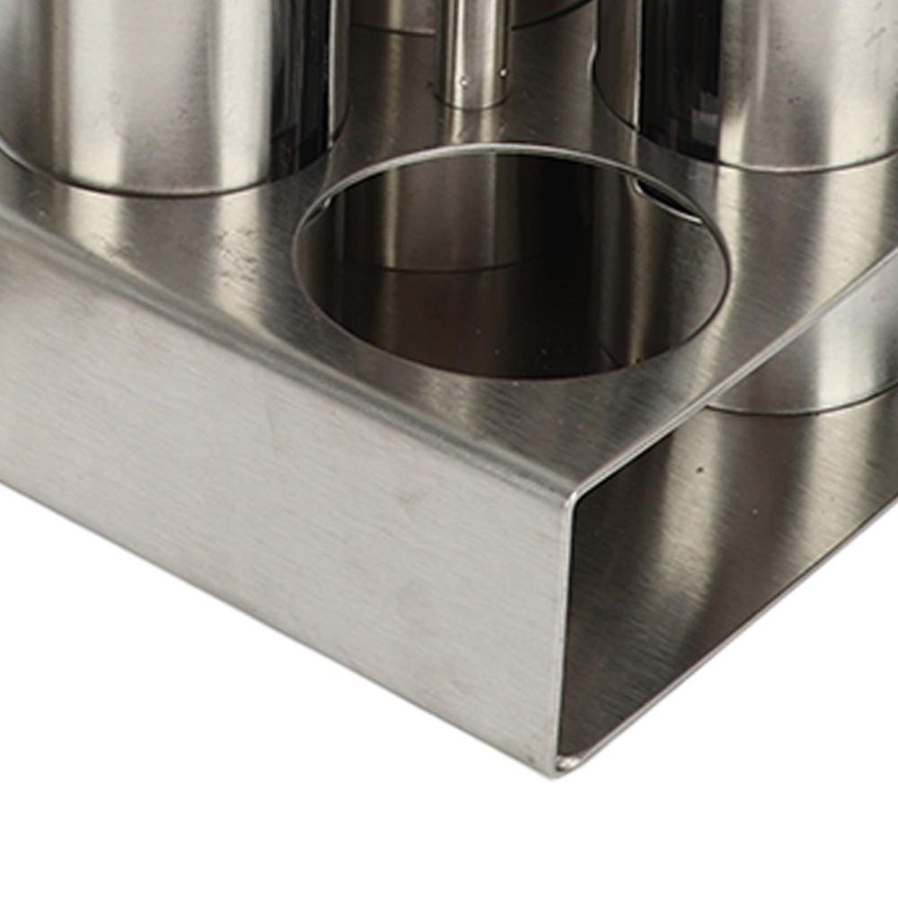 Set of 4 with Base Stand Seasoning Bottle Set Oil Vinegar Dispensers  Countertop Organization