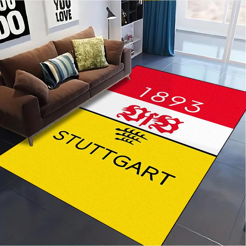 VfB Stuttgart Tapijt Vloerkleed voor Woonkamer Slaapkamer Huis Bank Decoratie, Kinderen Spelen Antislip Vloermat