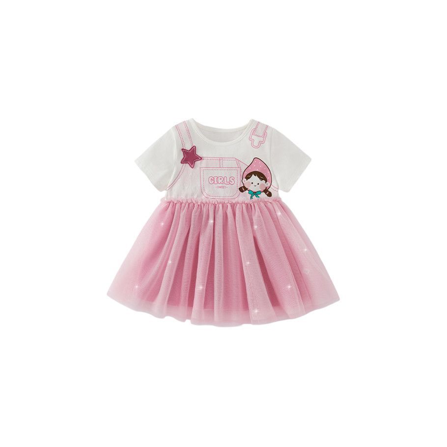 Girls Summer Tulle Princess Dress Stylish Baby Kids Clothing
