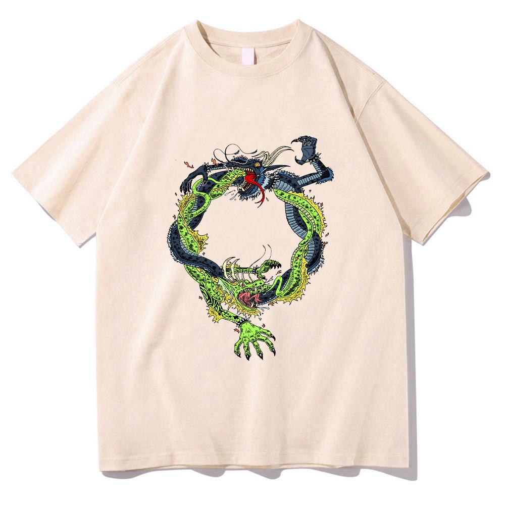 Feid VS Ferxxo Double Dragon Printing T-shirts Men's Women's Popular Casual Tshirt Short Sleeve Fashion Cotton Comfort Top