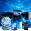 Dinosaur Egg Table Lamp and Projector: Starry Sky and Nebula Light with Remote-Controlled Speaker for Nighttime Ambiance.
