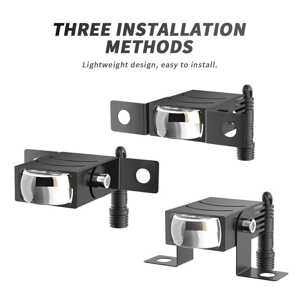 Two-Color Motorcycle LED Light Waterproof Automotive Headlamps Motorcycle Spotlight Fog Conditions