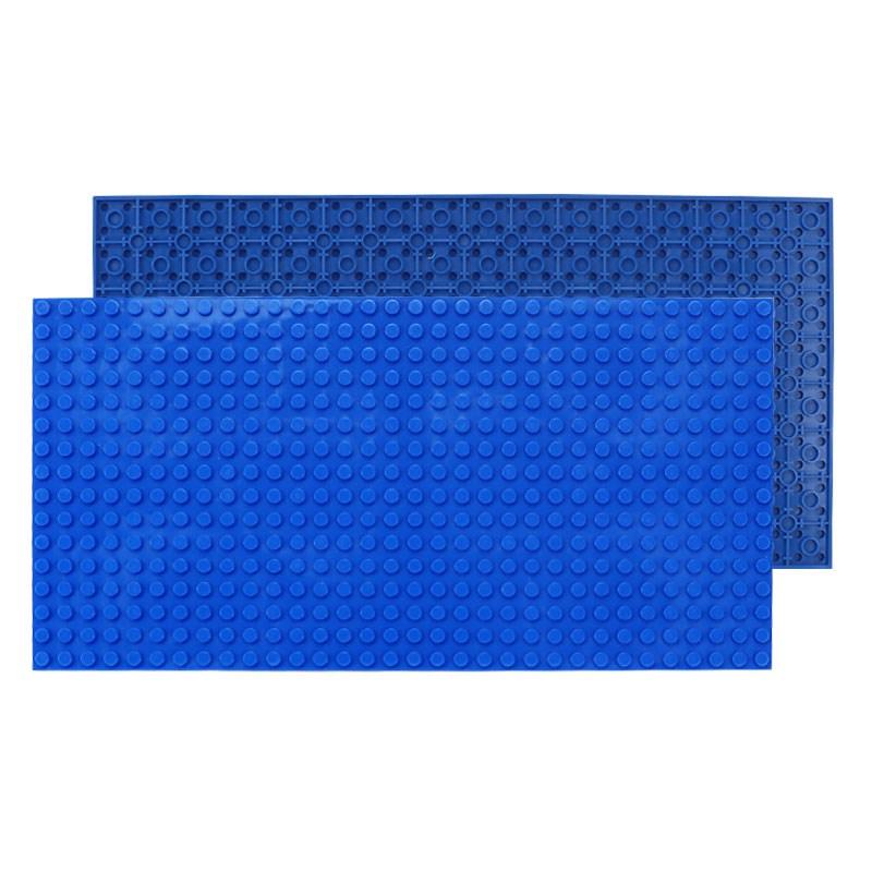 16x32 Double-sided Base Plate Base Plate Transparent ideal for Figures Construction Bricks Playthings ideal for Kids City Plates Plastic Material