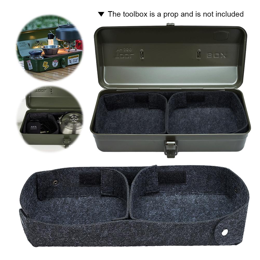 1-5PCS Partition Toolbox Liner Anti Slip Felt Insert for Y350 Toolbox Custom Compartments Maximize Storage for Y350 Toolbox Kit