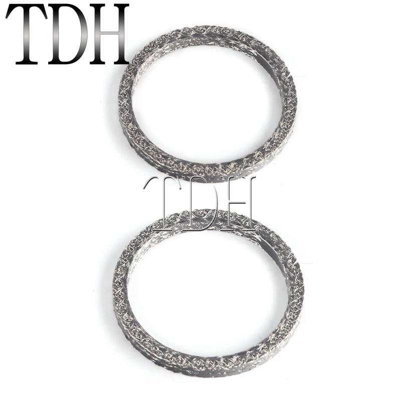 Motorcycle Exhaust Gaskets 65324-83A Exhaust Port Gaskets for Harley 1984-up Sportster 883 Dyna Evolution Twin Cam Big Twins