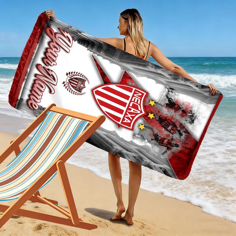 Name Custom Necaxa Print Beach Towel, Large Soft Quick Dry Towel for Beach Camping Swimming