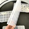 Plastic Storage Jewelry Box Compartment Container Beads Earring Box Rectangle Case Organizer