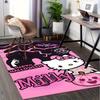 1pc Sanrio Hello Kitty Mermaid Printed Office Carpet Rectangle Rug Under The Table,Perfect Room Decor for Living Room, Bedroom, Kitchen, Non-slip Floo