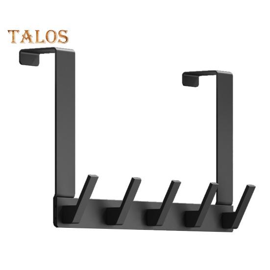 

Прочный крючок для вешалки на дверь, устойчивый к коррозии, не требующий сверления, вешалка для полотенец, крючок для вешалки для шляп 5 Hooks чёрный