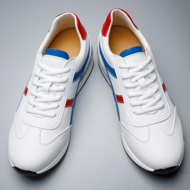 Fashion Invisible Inner Height Increased 7cm Men's Shoes Lace Up Casual Elevator Shoes Chunky Sport Shoes Lift Men's Sneakers Loafers