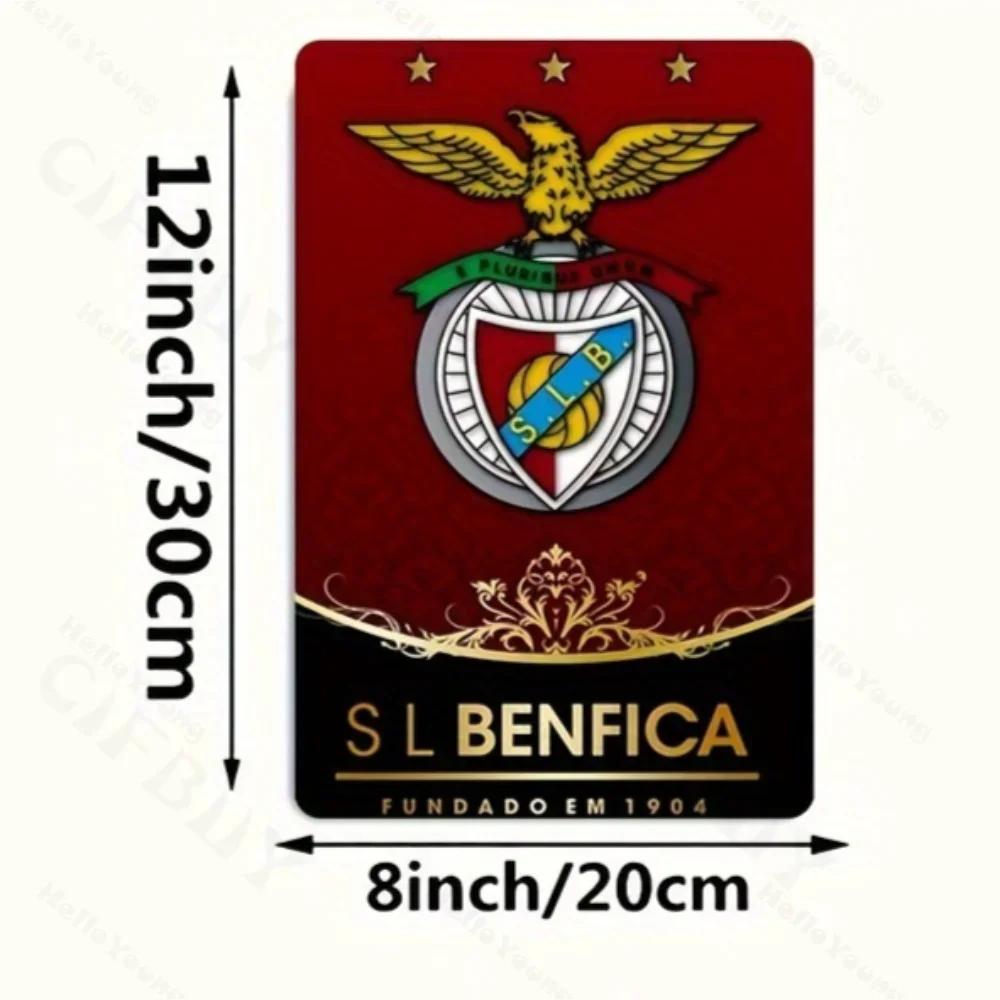 

Винтажная металлическая настенная табличка SL Benfica Железная футбольная эмблема Водонепроницаемый декор для бара Подарок с предварительно просверленными отверстиями Идеально для коллекционеров 20x30cm（7.8x11.8inch）