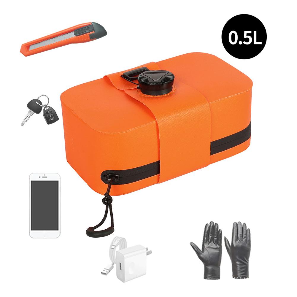 Waterproof Bicycle Saddle Bag W/ Rotating Lacing Under Seat Bike Bag Portable Cycling Seat Pack for Commuter Travel Outdoor