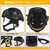 Tactical Airsoft Helmet Set, Comfortable Adjustable Helmet, Headset, PVS31 Dummy, L4G24 NVG Mount, Signal Lights, for Airsoft, Cosplay, and CS Games (