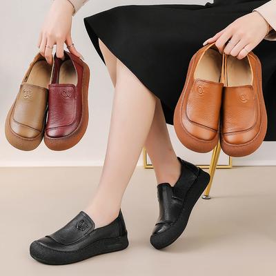 Dámské neformální platformové mokasíny Boty Pohodlné pracovní business boty Kožené nazouvací boty pro ženy Ploché boty na řízení chůzi společenské boty Penny mokasíny