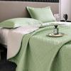 High-End Solid Color European-Style 60 Tencel Three-Piece Bed Cover Set Large Size Lyocell Tencel Thickened Quilted Bed Cover