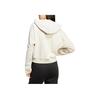 Adidas 3S FT FZ HD Side Stripe Sports Casual Hoodie Jacket Women Jacket Miracle-Alum-Brown White JW1821