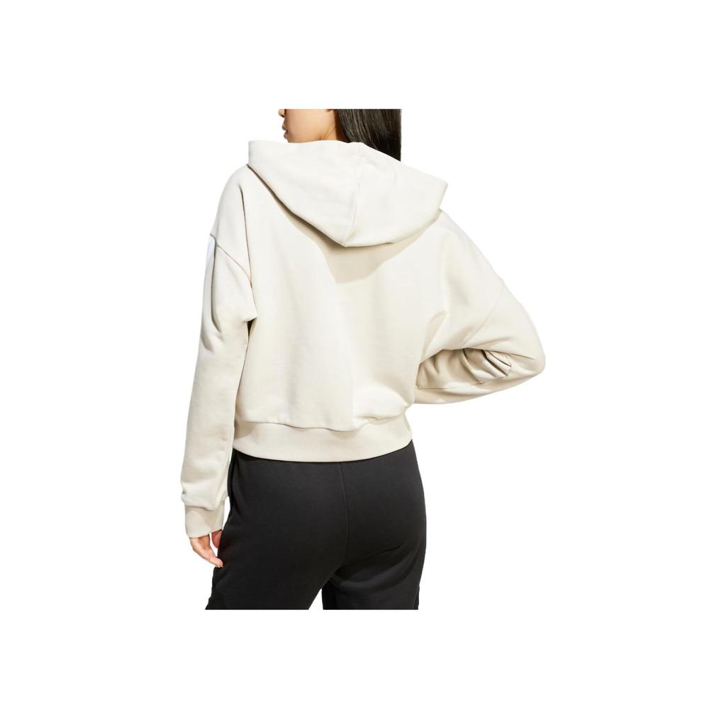 Adidas 3S FT FZ HD Side Stripe Sports Casual Hoodie Jacket Women Jacket Miracle-Alum-Brown White JW1821