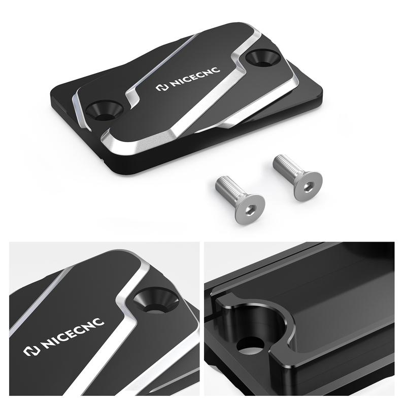 NICECNC Front Brake Oil Fluid Reservoir Cover Cap For Suzuki DRZ400S 2000-2017 DRZ400SM 2005-2017 DR-Z 400 S DR-Z 400 SM