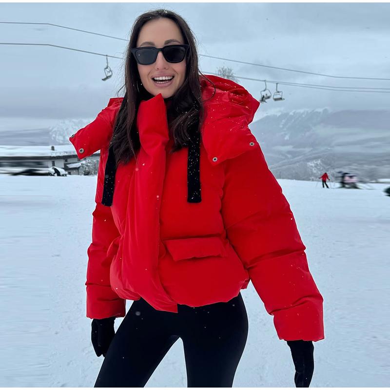 Warm Women`s Hooded Cotton Padded Coats