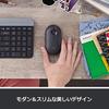 Logitech Pebble M350GR Wireless Mouse, Slim, Bluetooth, Silent, Graphite, Black [Parallel Import]