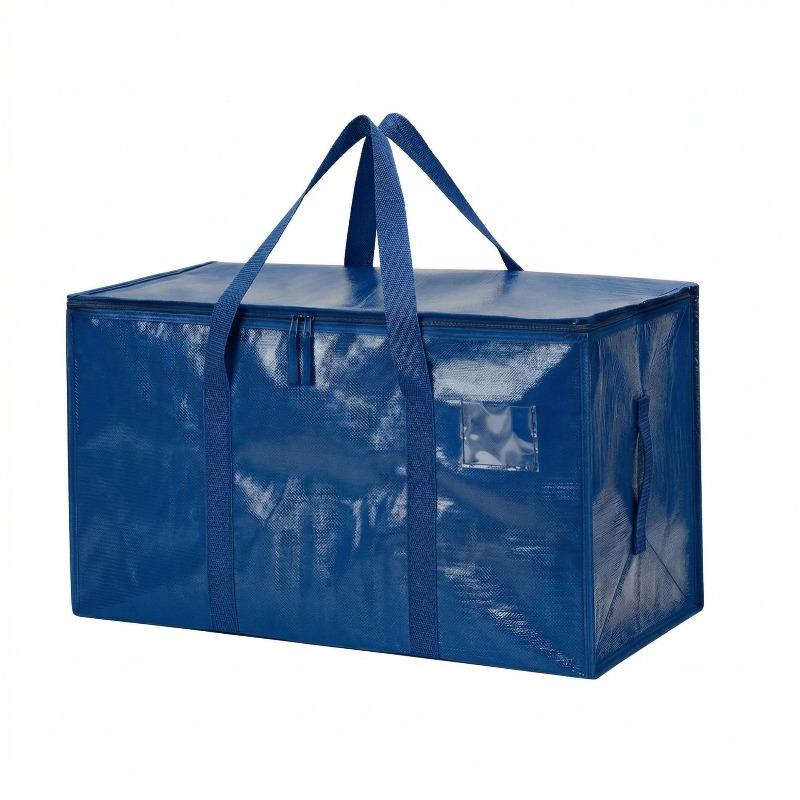 

Thickened Waterproof Clothing Storage Bag Suitable for Kindergarten Blankets and Bedding Dustproof Household Organizing Bags with Reinforced Handle 69X35X38CM 2pcs королевский синий